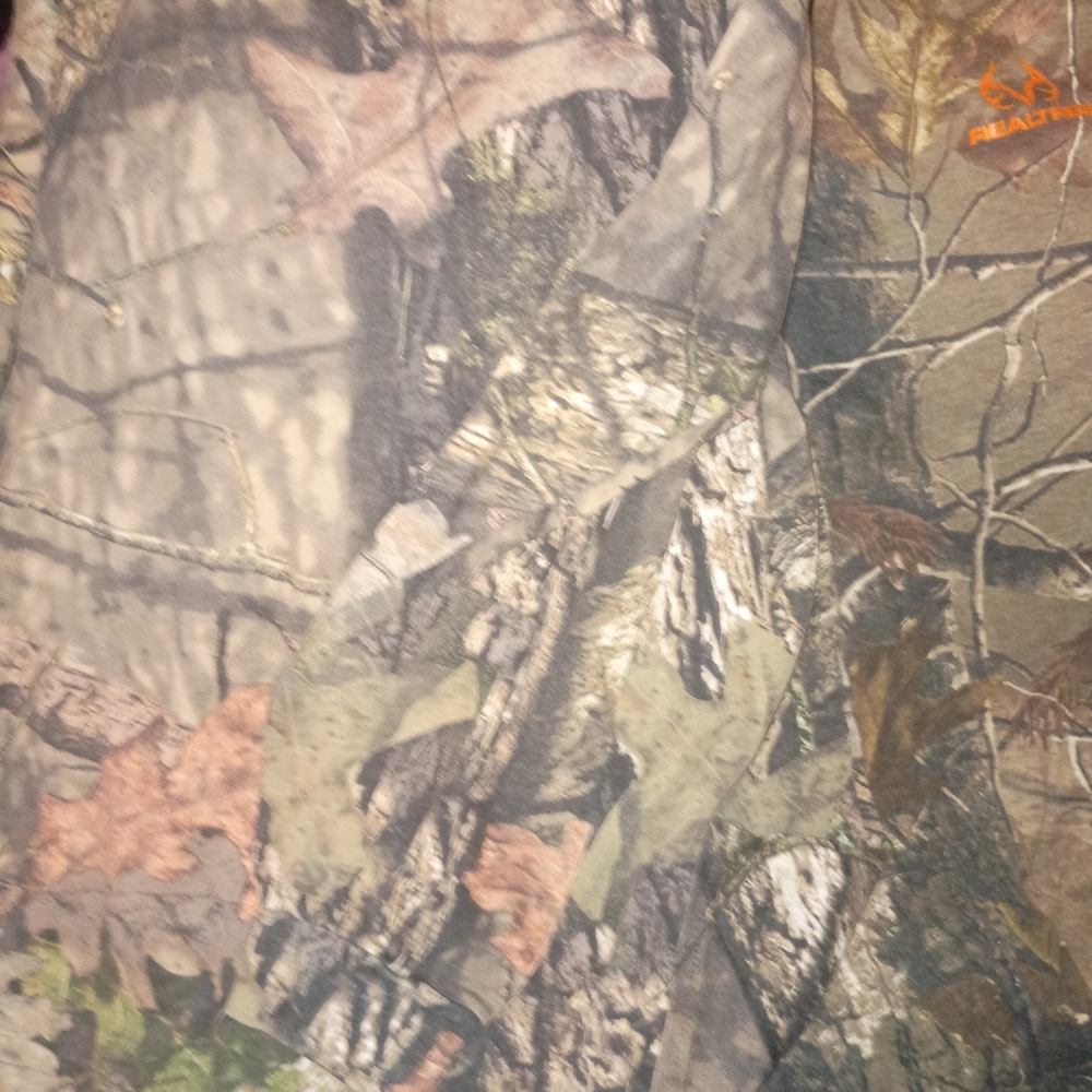 Realtree  Camo Long Sleeve T Shirt with Orange Logo&white Logo